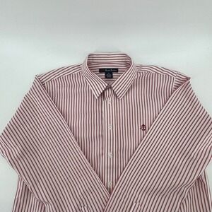 Brooks Brothers Casual Red Stripe Non Iron Officewear Button Down Shirt Men XL